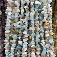 Perles amazonite, pepite, poli, DIY, couleurs mélangées, 5x8mm, Vendu par Environ 80 cm brin