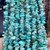 Amazonit Beads, Nuggets, poleret, du kan DIY, blå, 5x8mm, Solgt Per Ca. 80 cm Strand