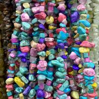 Gemstone Jewelry Beads, Nuggets, polished, DIY, mixed colors, 5x8mm, Sold Per Approx 80 cm Strand