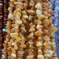 Natural Aventurine Beads, Yellow Aventurine, Nuggets, polished, DIY, orange, 5x8mm, Sold Per Approx 80 cm Strand