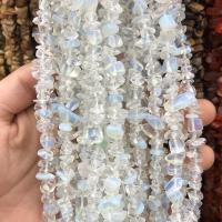 Opal Perlen, Klumpen, poliert, DIY, weiß, 5x8mm, verkauft per ca. 80 cm Strang