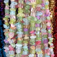 Crystal Beads, Nuggets, DIY & crackle, mixed colors, 5x8mm, Approx 200PCs/Strand, Sold By Strand