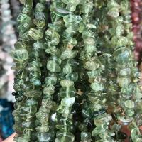Gemstone Jewelry Beads, Apatites, Nuggets, polished, DIY, green, 5x8mm, Sold Per Approx 80 cm Strand