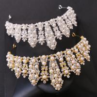 Bridal Tiaras Zinc Alloy with Plastic Pearl fashion jewelry & for woman & with rhinestone nickel lead & cadmium free Inner Approx 155mm Sold By PC