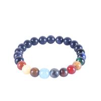 Natural Blue Goldstone Bracelets Blue Sandstone with Gemstone handmade fashion jewelry & for woman 8mm Length Approx 7.08 Inch Sold By PC