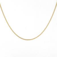 Stainless Steel Necklace Chain 304 Stainless Steel with 1.97inch extender chain 18K gold plated fashion jewelry & for woman golden 0.20mm Sold Per Approx 17.72 Inch Strand