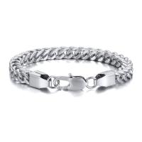 Stainless Steel Jewelry Bracelet 304 Stainless Steel polished fashion jewelry & for man original color 6mm Sold By PC
