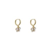 Zinc Alloy Drop Earrings Butterfly gold color plated fashion jewelry & for woman & with rhinestone nickel lead & cadmium free Sold By Pair