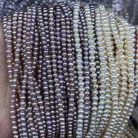 Natural Freshwater Pearl Loose Beads, fashion jewelry & DIY, more colors for choice, 3.20mm, Sold Per Approx 38 cm Strand