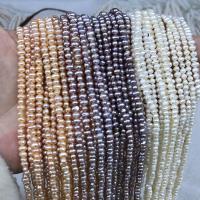 Natural Freshwater Pearl Loose Beads, fashion jewelry & DIY, more colors for choice, 3.50mm, Sold Per Approx 38 cm Strand