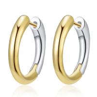 Brass Huggie Hoop Earring, plated, fashion jewelry & for woman, 20mm, Sold By Pair