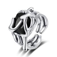 Mosaz Manžeta prst prsten, á, nastavitelný & micro vydláždit kubické zirkony & pro ženy, 13mm, Velikost:5.5, Prodáno By PC