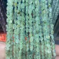 Gemstone Jewelry Beads, Natural Prehnite, Nuggets, polished, DIY, green, 3x5mm, Sold Per Approx 40 cm Strand