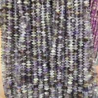 Naturelles perles améthystes, améthyste, DIY & facettes, couleurs mélangées, 4x6mm, Vendu par Environ 40 cm brin
