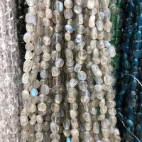 Perles en labradorite, pepite, poli, DIY, gris, 5-9mm, Vendu par Environ 38-40 cm brin