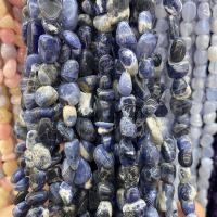 Sodalith Perlen, Sosalith, Klumpen, poliert, DIY, blau, 5x9mm, verkauft per ca. 40 cm Strang