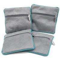 Resealable Plastic Zip Lock Bag Velveteen dustproof grey Sold By PC