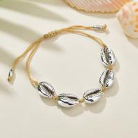 Shell Jewelry Bracelet, silver color plated, fashion jewelry & for woman, Length:Approx 11-27 cm, Sold By PC