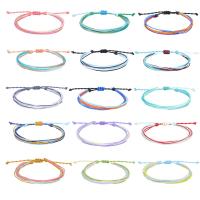Fashion Create Wax Cord Bracelets, fashion jewelry & multilayer & Unisex, more colors for choice, Sold Per Approx 7.09-14.17 Inch Strand