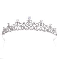 Bridal Tiaras Zinc Alloy micro pave cubic zirconia & for woman & with rhinestone nickel lead & cadmium free 35mm Inner Approx 150mm Sold By PC
