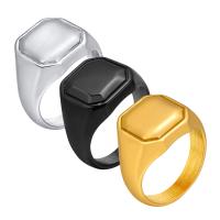 Stainless Steel Finger Ring, 304 Stainless Steel, Vacuum Ion Plating, fashion jewelry & Unisex & different size for choice, more colors for choice, 15mm, Sold By PC