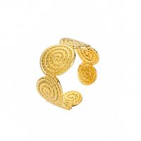 Vinger Ring in edelstaal, 304 roestvrij staal, plated, mode sieraden & voor vrouw, gouden, Verkocht door PC
