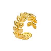 Stainless Steel Finger Ring 304 Stainless Steel Wheat plated fashion jewelry & Unisex golden Sold By PC