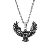 Stainless Steel Animal Pendants 316L Stainless Steel eagle DIY & for man & blacken Sold By PC