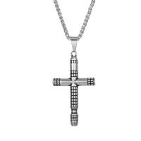 Stainless Steel Cross Pendants 316L Stainless Steel vintage & DIY & for man & blacken original color Sold By PC