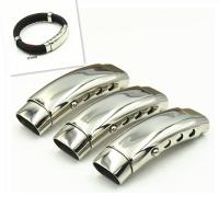 Stainless Steel Jewelry Clasp, 316L Stainless Steel, polished, DIY & adjustable, original color, 43x14.50mm, Hole:Approx 12x6mm, 10PCs/Lot, Sold By Lot