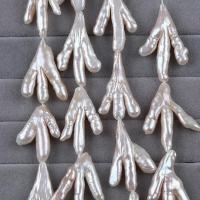Barokna Kulturan Slatkovodni Pearl perle, možete DIY, bijel, 23*34mm, Prodano By PC