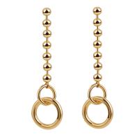 Iron Earring gold color plated fashion jewelry & for woman nickel lead & cadmium free Sold By Pair