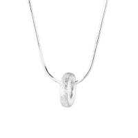 Ожерелья из латуни, Латунь, с 4cm наполнитель цепи, ювелирные изделия моды & Женский, серебряный, не содержит никель, свинец, длина:Приблизительно 40 см, продается PC
