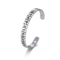 Stainless Steel Bangle, 304 Stainless Steel, fashion jewelry & for man, original color, 8mm, Inner Diameter:Approx 65mm, Sold By PC