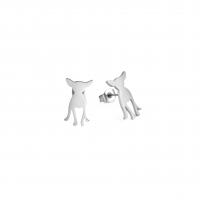 Edelstahl Ohrringe, 304 Edelstahl, Hund, Modeschmuck & für Frau, keine, 11x16.90mm, verkauft von Paar