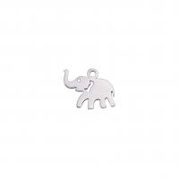 Stainless Steel Animal Pendants, 304 Stainless Steel, Elephant, Vacuum Ion Plating, fashion jewelry & DIY, more colors for choice, 10.60x8.20mm, Sold By PC