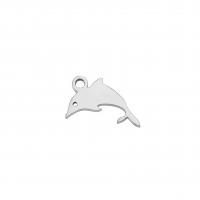 Stainless Steel Animal Pendants 304 Stainless Steel Dolphin Vacuum Ion Plating fashion jewelry & DIY Sold By PC