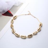 Shell Necklaces, with 1.97inch extender chain, handmade, Length Adjustable & fashion jewelry & Unisex, more colors for choice, Length:Approx 15.47 Inch, Sold By PC