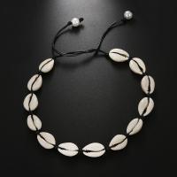 Muschel Halskette, handgemacht, Länge Einstellbar & Modeschmuck & unisex, keine, Länge:ca. 49.21 ZollInch, verkauft von PC