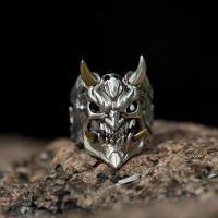 Zinc Alloy Finger Ring Skull plated fashion jewelry & for man nickel lead & cadmium free 16mm Sold By PC