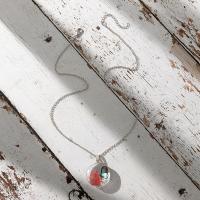 Zinklegierung Schmuck Halskette, mit Glas, rund, für Frau, keine, frei von Nickel, Blei & Kadmium, Länge:ca. 45-50 cm, verkauft von PC