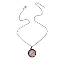 Zinc Alloy Jewelry Necklace with Glass for woman nickel lead & cadmium free Length Approx 48-53 cm Sold By PC