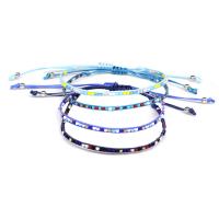 Seedbead bracelet, avec corde de cire, style folk & pour femme, plus de couleurs à choisir, Longueur:Environ 5.9-11 pouce, Vendu par PC
