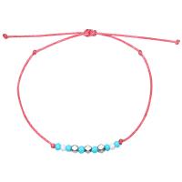 corde de cire bracelet, avec Seedbead & alliage de zinc, glandpompon, bijoux de mode & pour femme, plus de couleurs à choisir, Longueur:Environ 5.5-11 pouce, Vendu par PC