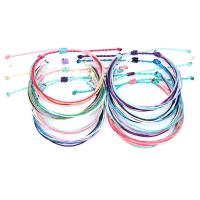 corde de cire bracelet, glandpompon, Style bohème & pour femme, plus de couleurs à choisir, Longueur:Environ 5.9-12.6 pouce, Vendu par PC