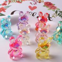 Mobile Phone DIY Decoration, Resin, Bear, enamel, more colors for choice, 32x13mm, 5PCs/Bag, Sold By Bag