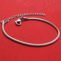 Titanium Steel Bracelet & Bangle polished Length Adjustable & fashion jewelry & Unisex original color nickel lead & cadmium free Sold By PC