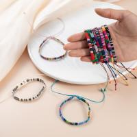 Bracelets cordon PU, cuir PU, avec Tissu en coton, fait à la main, bijoux de mode & pour femme, plus de couleurs à choisir, 5mm, Longueur:Environ 18-28 cm, Vendu par PC