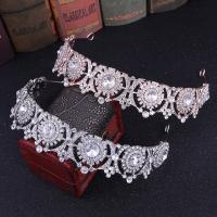 Bridal Tiaras, Tibetan Style, with Crystal, fashion jewelry & for woman & with rhinestone, more colors for choice, nickel, lead & cadmium free, Inner Diameter:Approx 140mm, Sold By PC