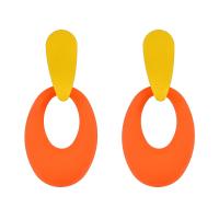 Iron Earring painted fashion jewelry & for woman Sold By Pair
